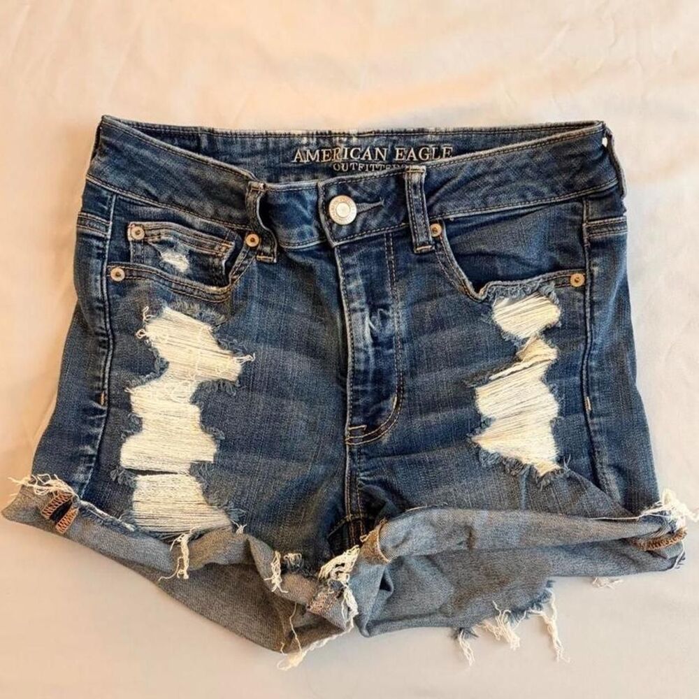 American-eagle Women's Cream and White Shorts